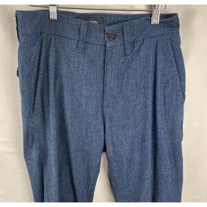 Duer Pleated Lightweight Dark Denim Pants with/ Flap Pockets Womens Size 30 X 31
